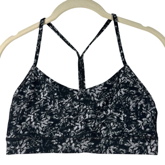 Lululemon‎ Flow Y Sports Bra Nulu Women's 6 Blossom Overlay Starlight Multi Yoga - Picture 2 of 7